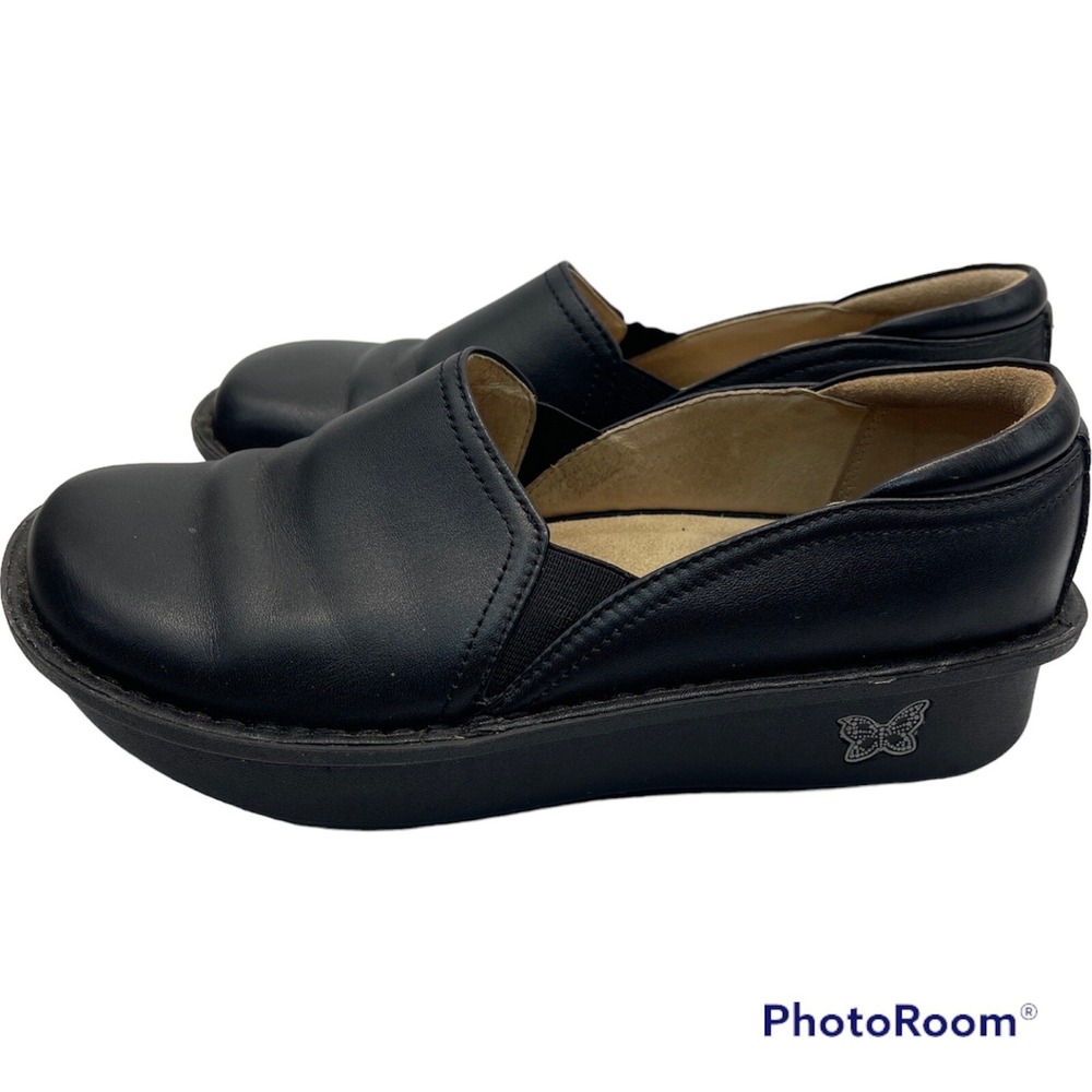 Alegria Womens Size 6 USA Eu Size 37 Black Clog‎ slip resistant